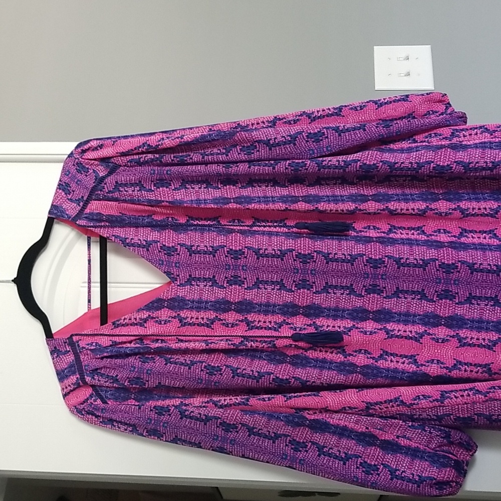 BuddyLove Python purple and pink mini dress